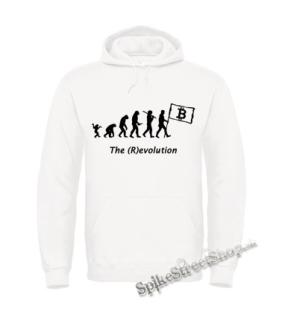BITCOIN EVOLUTION - biela pánska mikina