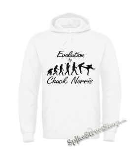 CHUCK NORRIS - Evolution By Chuck Norris - biela pánska mikina