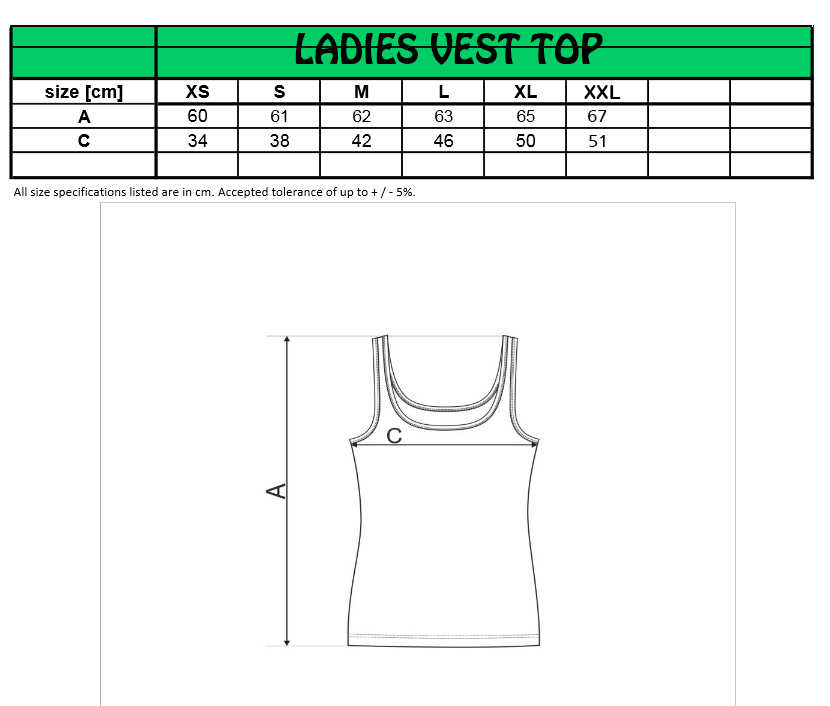 Ladies vest top - dievčenské tielká metal a rock