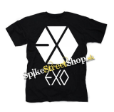 EXO - Logo - čierne detské tričko (-50%=VÝPREDAJ)