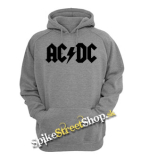 AC/DC - Logo - šedá pánska mikina (-50%=VÝPREDAJ)