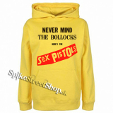 SEX PISTOLS - Never Mind The Bollocks - žltá pánska mikina (-50%=VÝPREDAJ)