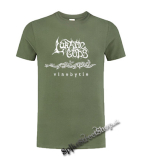 LUNATIC GODS - Vlnobytie - olivové pánske tričko (-50%=VÝPREDAJ)