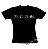A.C.A.B. - čierne dámske tričko (Výpredaj)