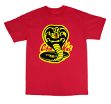 COBRA KAI - Strike First - červené detské tričko (-60%=VÝPREDAJ)