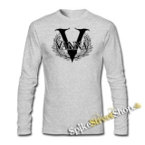 VANNA - Logo - šedé pánske tričko s dlhými rukávmi