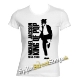 MICHAEL JACKSON - King Of Pop - biele dámske tričko (-30% Výpredaj)
