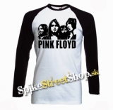 PINK FLOYD - Logo And Band - pánske tričko s dlhými rukávmi (-50%=VÝPREDAJ)
