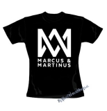 MARCUS & MARTINUS - Logo - čierne dámske tričko (-50%=VÝPREDAJ)