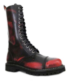 Topánky KMM 14D BLACK/RED - 14 dierkové