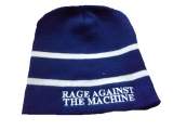 RAGE AGAINST THE MACHINE - White Stripes Beanie - zimná čiapka (Výpredaj)