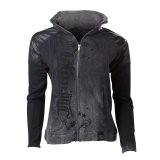 ALCHEMY - ZIP Sweatshirt Natural Born Sinner - sivá dámska mikina (Výpredaj)