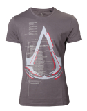 ASSASSINS CREED - Legendary Crest Logo T-shirt - sivé pánske tričko (Výpredaj)