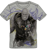 AVENGERS - Infinity War Thanos Men's T-shirt - sivé pánske tričko (Výpredaj)