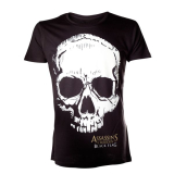 ASSASSINS CREED IV BLACK FLAG - Skull - čierne pánske tričko (Výpredaj)