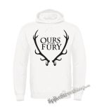 Biela detská mikina GAME OF THRONES - OURS IS THE FURY - Logo