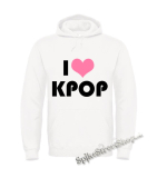 Biela detská mikina I LOVE K-POP