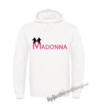 Biela detská mikina MADONNA - Logo Pink