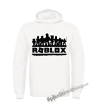 Biela detská mikina ROBLOX - Logo Skins