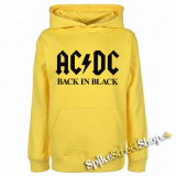 AC/DC - Back In Black - žltá detská mikina