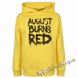 AUGUST BURNS RED - Big Logo - žltá detská mikina