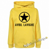 AVRIL LAVIGNE - Logo Punkrock Star - žltá detská mikina