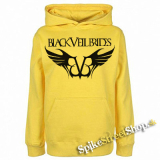 BLACK VEIL BRIDES - Wings Logo - žltá detská mikina