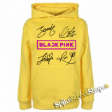 BLACKPINK - Logo & Signature - žltá detská mikina