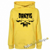 DANZIG - Logo Skull - žltá detská mikina
