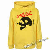 GORILLAZ - Skull - žltá detská mikina