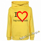 I LOVE BIG TIME RUSH - žltá detská mikina