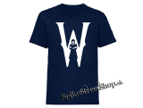 WEDNESDAY - Addams Nevermore Portrait - námornícke modré detské tričko