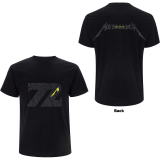 METALLICA - 72 Seasons Charred Logo - čierne pánske tričko