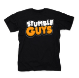 STUMBLE GUYS - Logo - čierne detské tričko
