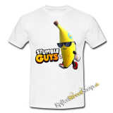 STUMBLE GUYS - Banana - biele pánske tričko