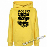 POLSKI FIAT 126p - žltá detská mikina