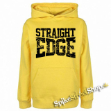 STRAIGHT EDGE - Logo Motive 2 - žltá detská mikina