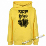 STRANGER THINGS - Upside Down - žltá detská mikina