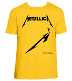 METALLICA - Logo Lux Aeterna - žlté pánske tričko