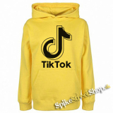 TIK TOK - Double Logo - žltá detská mikina