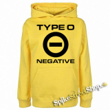 TYPE O NEGATIVE - Logo Crest - žltá detská mikina