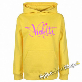 VIOLETTA - Logo - žltá detská mikina