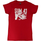 SUM 41 - Embrace - červené dámske tričko
