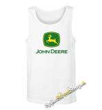 JOHN DEERE - Logo Yellow Green - Mens Vest Tank Top - biele