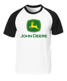 JOHN DEERE - Logo Yellow Green - dvojfarebné pánske tričko