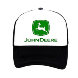 JOHN DEERE - Logo Green - čiernobiela sieťkovaná šiltovka model "Trucker"