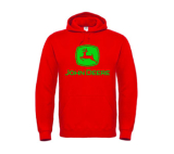 JOHN DEERE - Logo Green - červená pánska mikina
