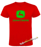 JOHN DEERE - Logo Green - červené pánske tričko