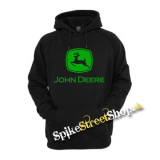 JOHN DEERE - Logo Green - čierna pánska mikina