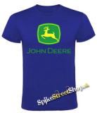 JOHN DEERE - Logo Yellow Green - kráľovskymodré pánske tričko